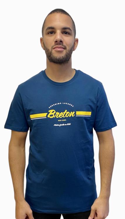 tee shirt breton bleu